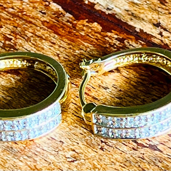 18kt gold overlay sterling silver Ross Simons diamond ware - Picture 5 of 7